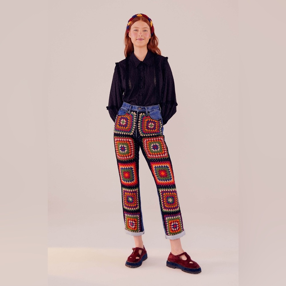 Farm Rio Crochet Jeans
